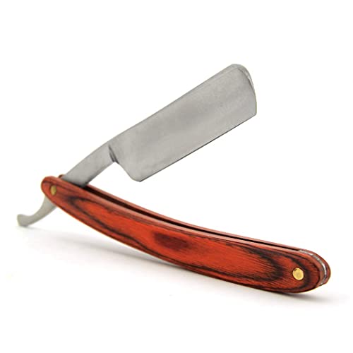 Grandslam Straight Razor Shave Ready Handmade Sharpened, 420 Steel Straight Razor Blade, 2 Layers Long Leather Canvas Strop, Sharpening Stone,2 Side Grit 3000 Waterstone Knife Sharpener #TOP5