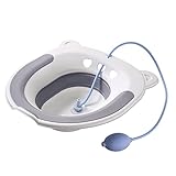 Harilla Asiento de Inodoro Plegable para, Hemorroides, Silla Cómoda, Lavabo de...