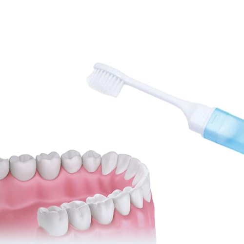 ROYJJ Tragbare, faltbare Zahnbürste, Reise-Zahnbürsten-Set für kreatives Zahnwerkzeug, tragbare Faltzahnbürste – Bild 4