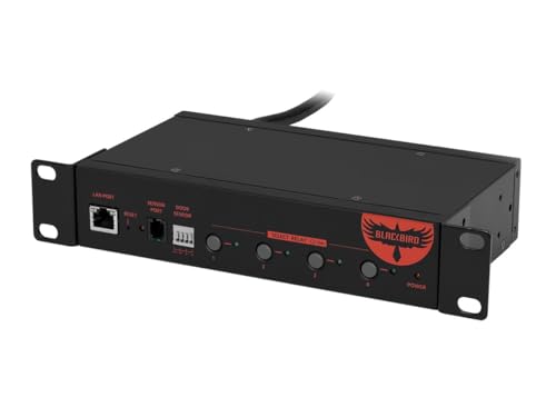 Monoprice Blackbird Pro 4-Outlet Smart PDU, IP-Based Remote Power Management Solution, Power Up, Power Down or Reboot Your Remote Equipment from Anywhere Over TCP/IP