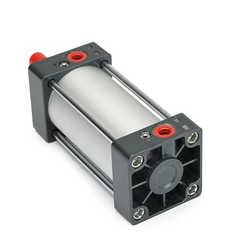 Vérin pneumatique double effet SC63 course 100mm en alliage d'aluminium