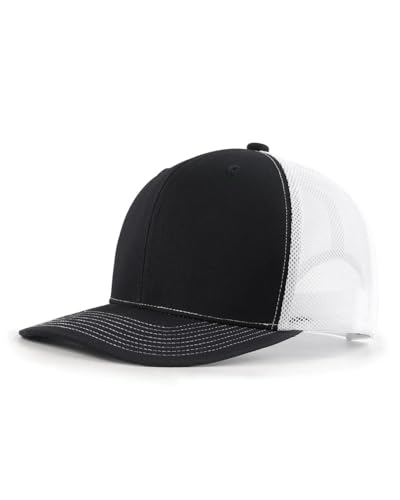 Casquette de camionneur en maille pour grande tête XL-XXL Zylioo sport d'été noir