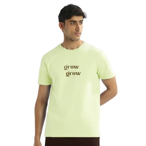 T-shirt pour homme de couleur verte taille XXL vetement mode masculine decontractee