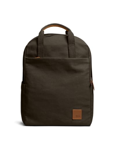 Image of DailyObjects Field Daypack Casual backpack fits upto 14 inch inch laptop with Luggage Sleeve| Unisex Travel Backpack | Made of Durable Canvas Material | Zippered Compartments with Pockets
