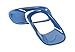 FSYHKJ 2PCS Rear Fog Light Cover Trim Fog Lamp Guards Frame for Jeep Renegade 2016 2017 2018 2019 2020 2021 2022 2023 2024 2025 Exterior Accessories (Blue)