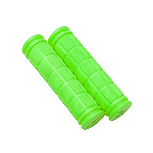A-ITEM 自転車グリップ 2個セット 単色 BMX 2本 マウンテンバイク クロスバイク 折り畳み自転車 ミニベロ ハンドル ハンドグリップ キックボード ポイント消化 (グリーン)
