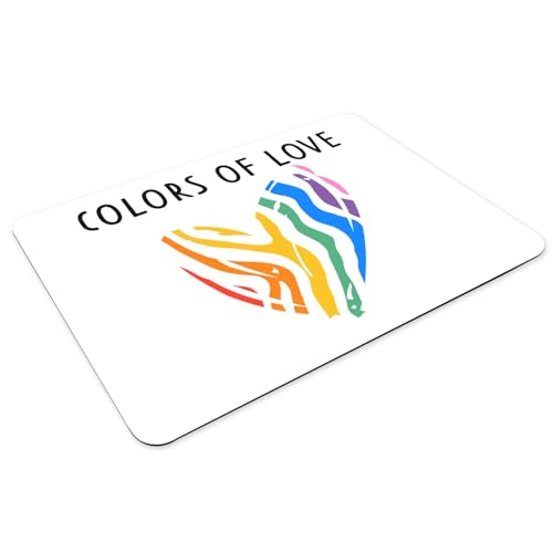 Set de table LGBTQ+ dessous caoutchouc blanc cadeau lot de 4