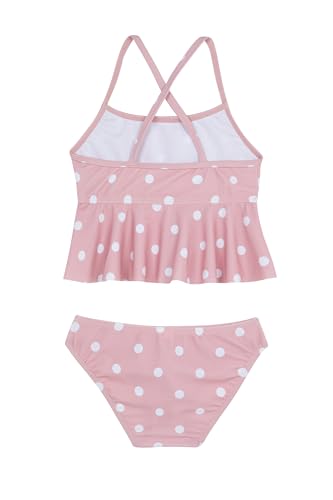 Image of Gottex Kids Scoop Neck Ruffle Swim Set Swimwear Chlorine Fade Resistant and Built-in UPF UV Protection