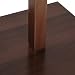 Versa 18790422 Galán de Noche Mueble Wengue, 112x35x35cm Metal y Madera Oscura