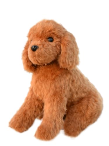 Peluche caniche, le chiot doux et réaliste qui console les enfants