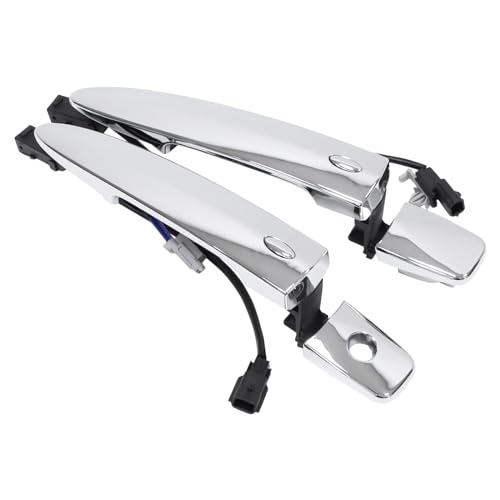MOTOKU Pair Chrome Exterior Door Handles for Nissan Sentra Murano Maxima Leaf 2009-2018 Front Left Driver and Right Passenger Side with Sensor and Smart Keyless Entry System