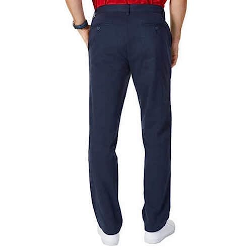 Nautica Mens Stretch Soft Twill, Classic Fit Pants (Navy, 34x30)2