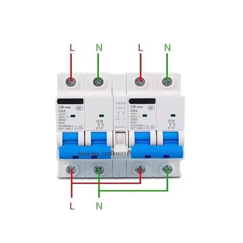 Disjoncteur double alimentation CB-60G avec inverseur manuel robuste 40A - 2