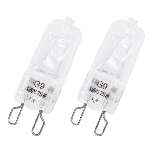 Norward WPW10169757 Wall Oven Light Bulb Compatible with Whirlpool for Jenn-Air for Kitchenaid Parts,120V 25W G9 Replace W10169757 Range Oven Halogen Light Bulb, 2Pcs, G9 Type