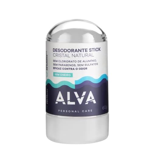 Desodorante Cristal Alva - 60g (A embalagem pode variar)