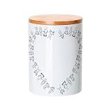 Fabulous Keramiktopf mit Deckel Bambus - Rundes Herz Kind Niedliche Liebeszeichnung - 739 ml (25 Unze) - Topf ...