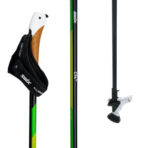 Swix CT4 Nordic Walking Stock Lime Carbon Tech mit Twist & Go Spitze 1 Paar 115cm