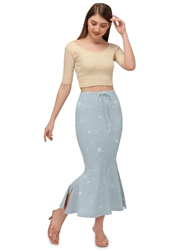 Image of Mehrang Stretchable Shimmer Saree Shapewear Petticoat for Women, Skirts for Women,Shape Wear Dress for Saree