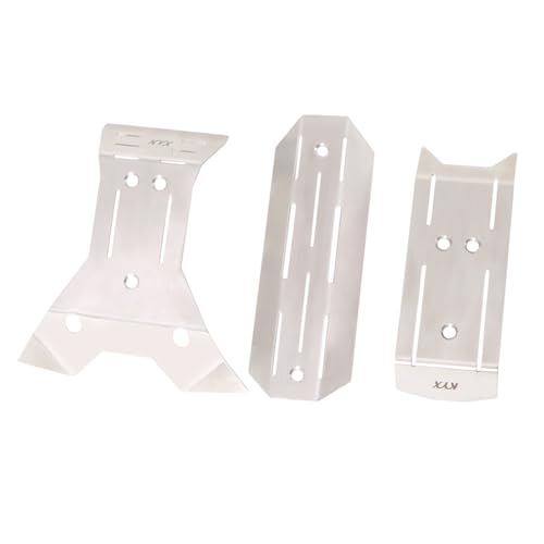 Image of KYX Racing Stainless Steel Skid Plate Guard Chassis Guard for 1 /16 Rc Crawler Car Traxxas Mini-Maxx