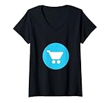 Womens storiqa Logo | The storiqa Crypto and stq Crypto Logo V-Neck T-Shirt