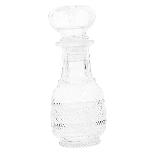 VINTORKY Carafe à Whisky Epaisse 250ml En Verre Transparent, Récipient à Cocktail Fonctionnel Pour Amateurs De Spiritueux, Design Créatif Pour Dégustation Et Décoration