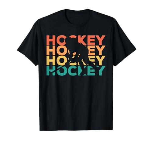 Retro Vintage Hockey Geschenk für Hockeyspieler T-Shirt