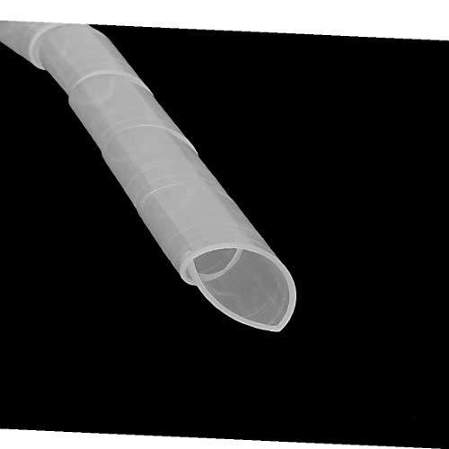 New Lon0167 20ft 6M 12mmx10mm Biały elastyczny przewód spiralny w osłonie kabla(20ft 6M 12mmx10mm weiße flexible Draht-Spiralverpackungs-Rohrkabelschlauch