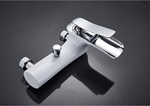 Mélangeur baignoire cascade blanc au design épuré chic - 8