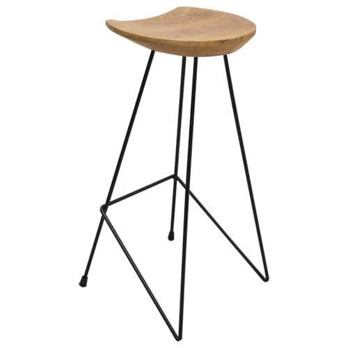Tabourets de bar en teck pour une ambiance bistrot chaleureuse à la maison - 8