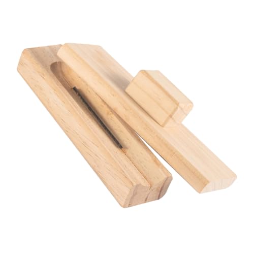 BIUDECO 手動くるみ 栗オープナー 木製ハンドル付き 多機能ナッツクラッシャー 栗剥き器 クルミ開口器 生熟対応 簡単シェル除去用キッチン