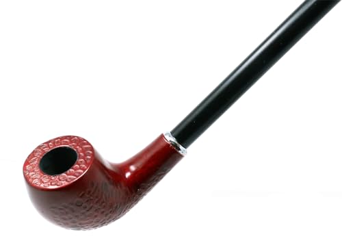 Gstar Long Pear Wood Churchwarden Tobacco Pipe with Cleaning Tool Kit and Gift Box - Thumbnail 6
