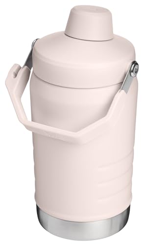 Image of Stanley IceFlow Fast Flow Jug with Handle 40 oz | Twist On Angled Spout Lid | Leakproof for Travel and Sports | Insulated Stainless Steel | BPA-Free | Rose Quartz 2.0