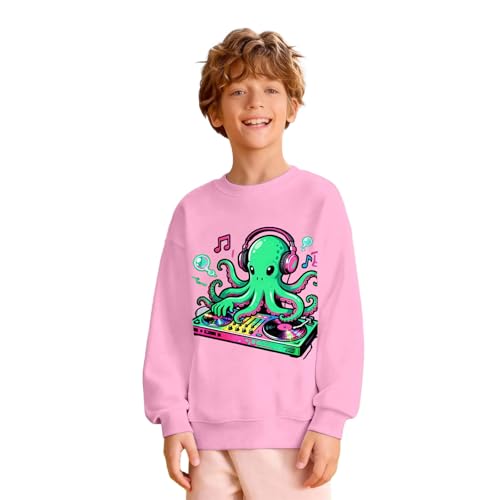 Sweat-shirt à capuche garçon en polaire à motif graphique ample