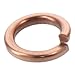FEIYING M8 Copper Split Lock Washer, 8Pcs Spring Lock Washer Sealing Ring Gasket