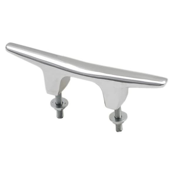 Standard Stud Mount Boat Cleat | 6 Inch Chrome Plated