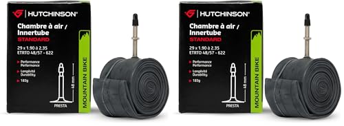 Hutchinson C29VPH Chambre à air de vélo Noir Taille 48 mm (Lot de 2)