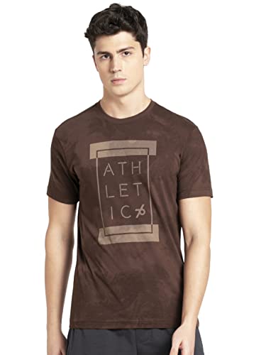 Image of Jockey Men Cotton Solid Regular Fit Round Neck Half Sleeved T-Shirt