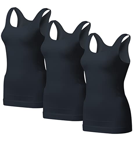 EUYZOU Women's Tummy Control Shapewear Tank Tops - Seamless Body Shaper Compression Top