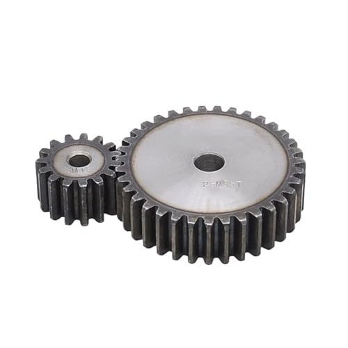 Bevel Gear Pinion Hardware Mechanical Spur Gear 2.5M Modulus 10-25 Tooth Steel No Step Cylindrical Pinion Gear Pitch 7.85mm Tooth Depth 5.625mm(22 Teeth)