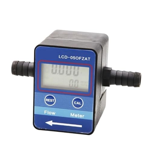 Medidor de caudal de agua digital electrónico de plástico y alta precisión para tuberías 2