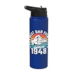 El mejor papá del mundo - no es broma - Papá desde 1948 Stainless Steel Insulated Water Bottle