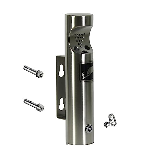 Cendrier extérieur mural en acier inoxydable, cendrier public étanche facile à nettoyer de 11, 22 x 2, 44 pouces pour l'entrée d'ascenseur de hall d'hôtel centre commercial KTV