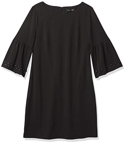 Ivanka Trump Women&#39;s Bell Sleeve Scuba Crepe Dress with Hardware, 191635085385, 8