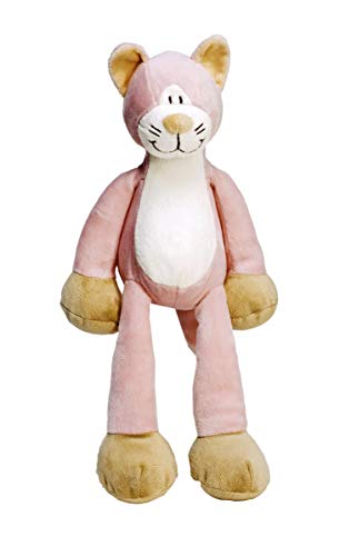 Teddykompaniet Diinglisar Adorable Stuffed Animal Lovely Realistic Large Pink Cat Animal Baby Comforter Soft Plush Sleep Toys | Birthday Gift for Baby Child Toddler | Ages 0+