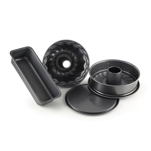 Dr. Oetker Baking tin Set Back-Harmonie Set of 4 in Black, 30 x 30 x 11.5 cm