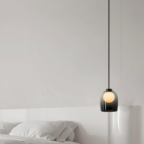 Petite suspension réglable en verre pour éclairer un petit bar - 4