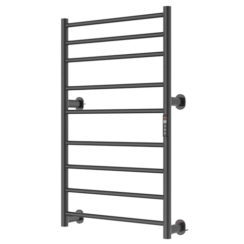 Caldayx Foldable Heated Towel Rack, Dual-Zone Electric Towel Warmer Rack