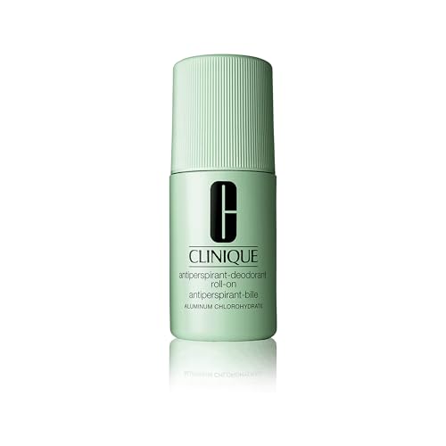 Clinique Antiperspirant-Deodorant Roll-On For All Skin Types | All-Day Underarm Protection, Non-Staining + Non-Sticky, 75 ml.