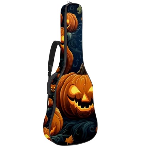 Sac de transport pour guitare acoustique Halloween étanche à double bandoulière