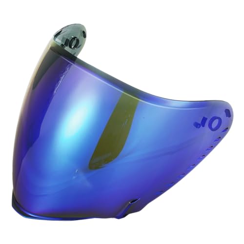 My Casque Moto Jet Scooter 835, Homologué ECE 22.06 avec Double Visière pour Hommes et Femmes (Bleu chromé, Taille Unique)